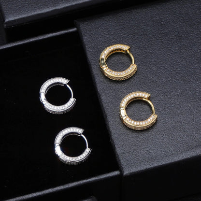 MEN'S EARRING HOOP DOUBLE ICED (O PAR) – TS JEWELS PREMIUM COLLECTION