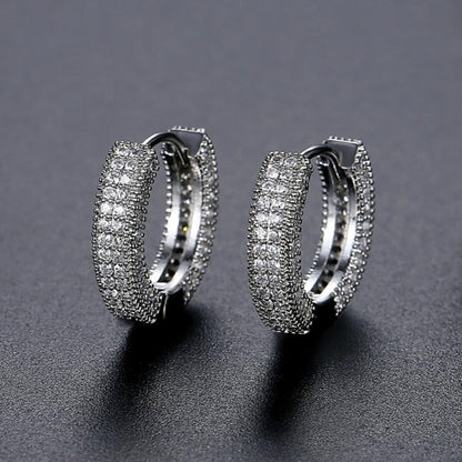 MEN'S EARRING HOOP DOUBLE ICED (O PAR) – TS JEWELS PREMIUM COLLECTION