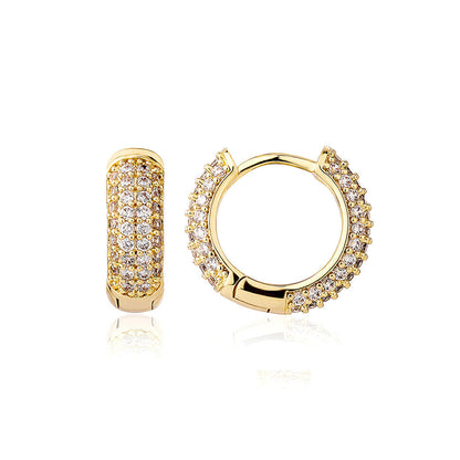 MEN'S EARRING HOOP ROUND ICED (O PAR) – TS JEWELS PREMIUM COLLECTION