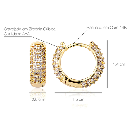 MEN'S EARRING HOOP ROUND ICED (O PAR) – TS JEWELS PREMIUM COLLECTION