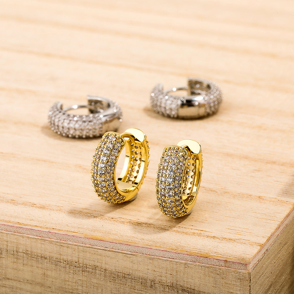 MEN'S EARRING HOOP ROUND ICED (O PAR) – TS JEWELS PREMIUM COLLECTION