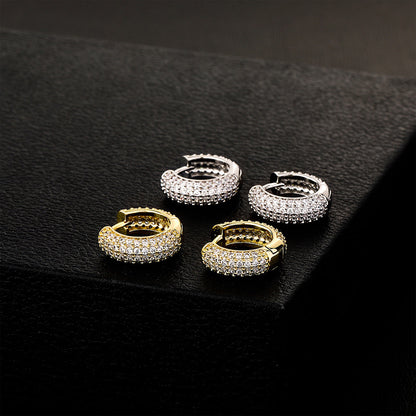 MEN'S EARRING HOOP ROUND ICED (O PAR) – TS JEWELS PREMIUM COLLECTION