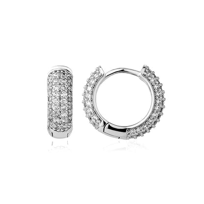 MEN'S EARRING HOOP ROUND ICED (O PAR) – TS JEWELS PREMIUM COLLECTION