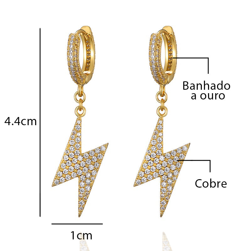 MEN'S EARRING LIGHTNING ICED (O PAR) – TS JEWELS PREMIUM COLLECTION