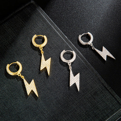 MEN'S EARRING LIGHTNING ICED (O PAR) – TS JEWELS PREMIUM COLLECTION
