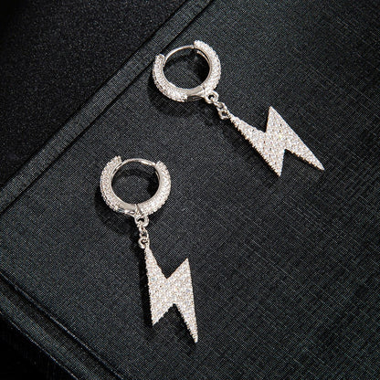 MEN'S EARRING LIGHTNING ICED (O PAR) – TS JEWELS PREMIUM COLLECTION