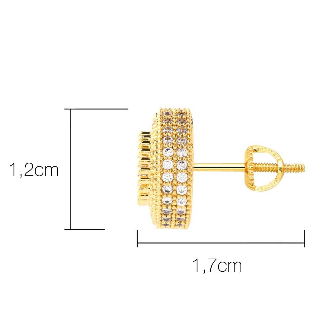 MEN'S EARRING ROUND 2.0 ICED (O PAR) – TS JEWELS PREMIUM COLLECTION