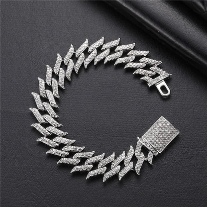 SET CUBAN FLAME (ICED) 18MM – TS JEWELS PREMIUM COLLECTION