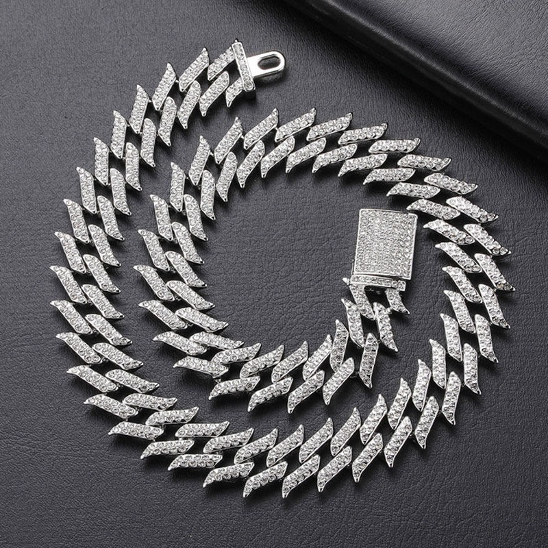 SET CUBAN FLAME (ICED) 18MM – TS JEWELS PREMIUM COLLECTION