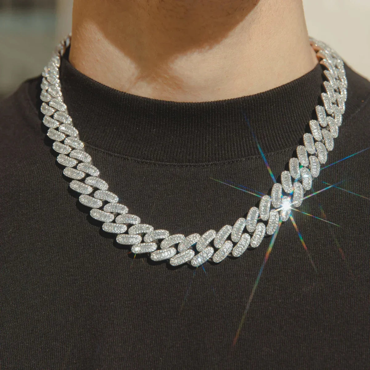 15MM BAGUETTE CUBAN LINK CHAIN – TS JEWELS PREMIUM COLLECTION