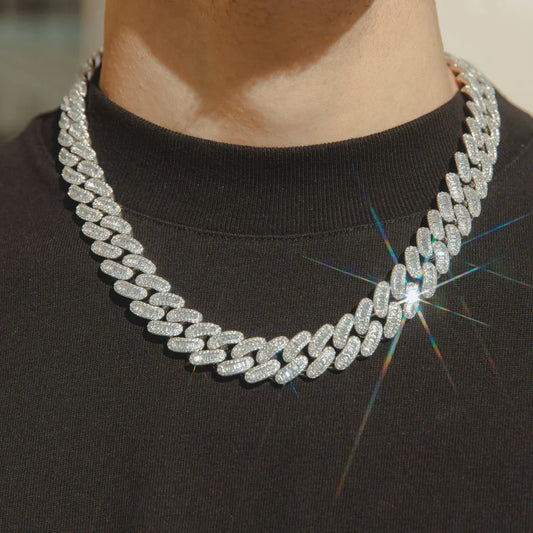 15MM BAGUETTE CUBAN LINK CHAIN – TS JEWELS PREMIUM COLLECTION