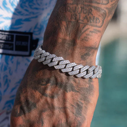 14MM BRACELET DIAMOND PRONG LINK – TS JEWELS PREMIUM COLLECTION