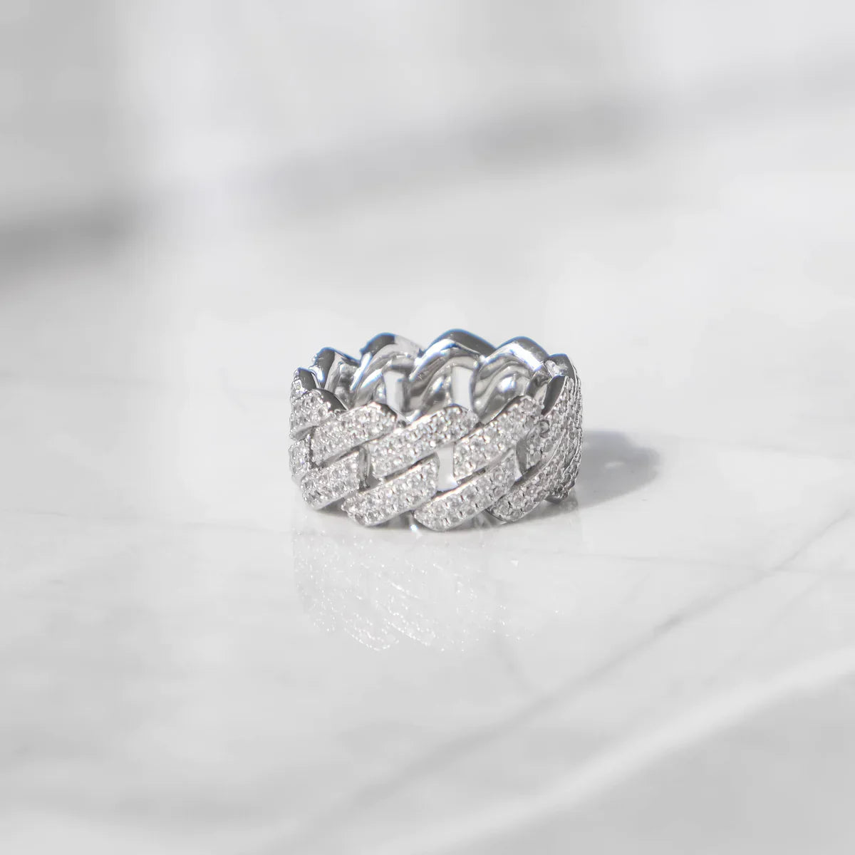 RING DIAMOND PRONG – 925 SILVER – TS JEWELS PREMIUM COLLECTION