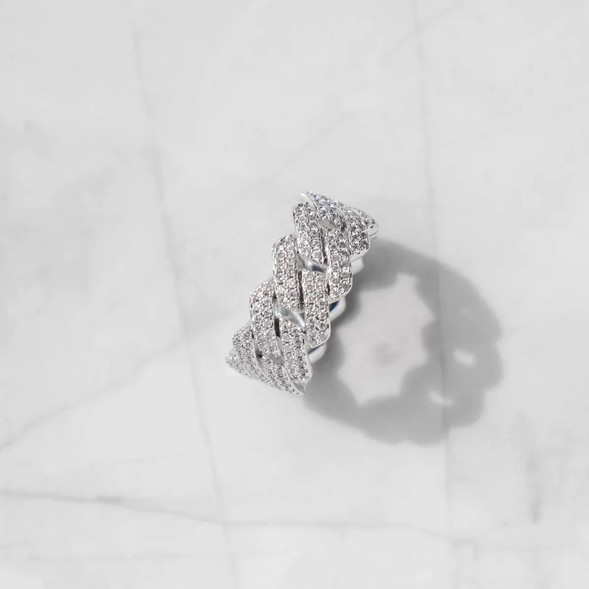 RING DIAMOND PRONG – 925 SILVER – TS JEWELS PREMIUM COLLECTION