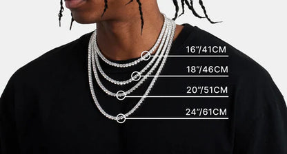 5MM TENNIS CHAIN – 925 SILVER PLATED – TS JEWELS PREMIUM COLLECTION