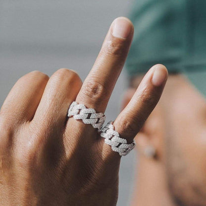 RING DIAMOND PRONG – 925 SILVER – TS JEWELS PREMIUM COLLECTION