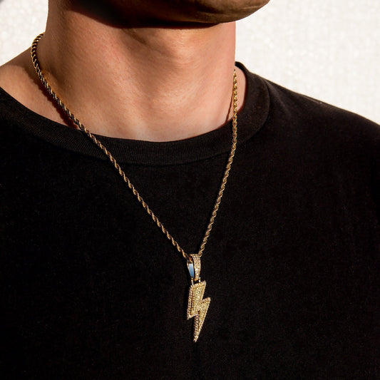 PENDANT LIGHTNING – 18K GOLD PLATED – TS JEWELS PREMIUM COLLECTION
