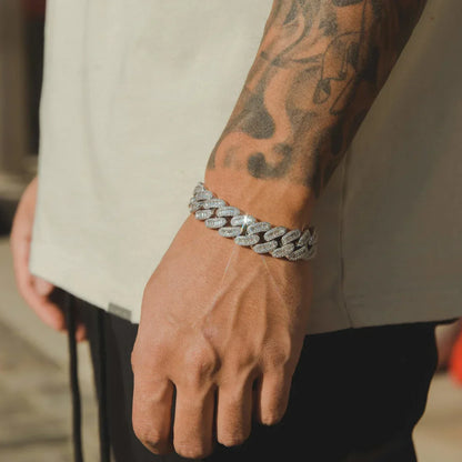 15MM BRACELET BAGUETTE CUBAN LINK – TS JEWELS PREMIUM COLLECTION