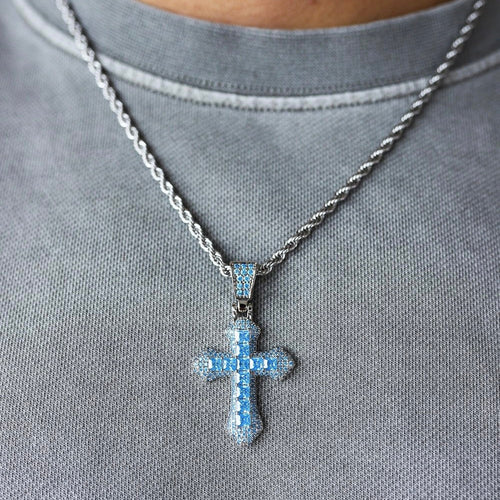 PENDANT BLUE CROSS – 925 SILVER – TS JEWELS PREMIUM COLLECTION
