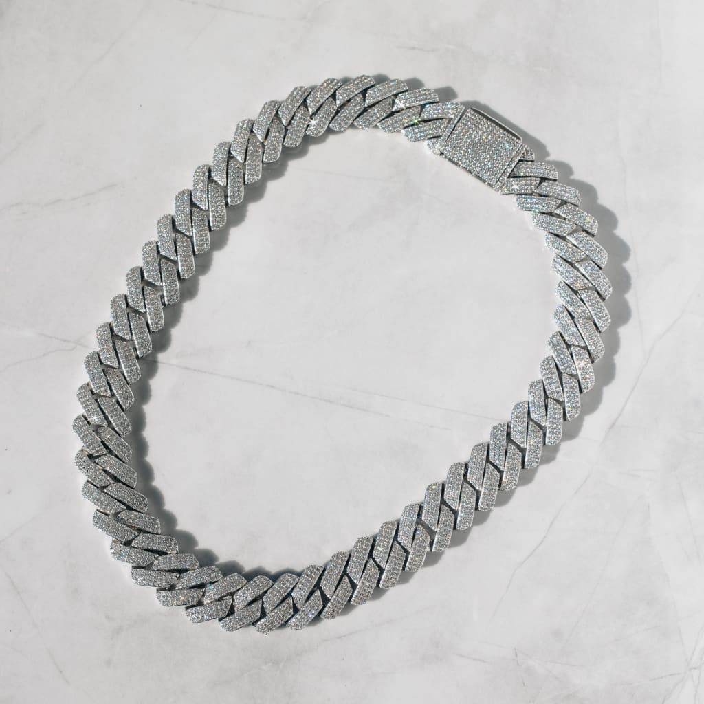20MM DIAMOND PRONG LINK CHAIN – TS JEWELS PREMIUM COLLECTION