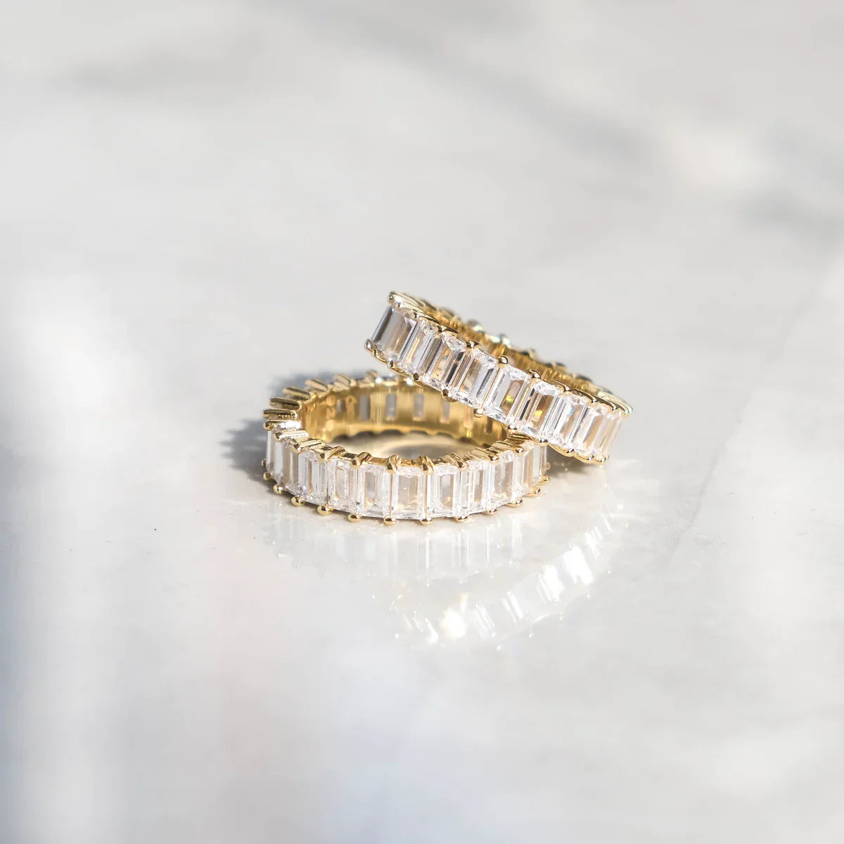 RING BAGUETTE – 18K GOLD PLATED – TS JEWELS PREMIUM COLLECTION