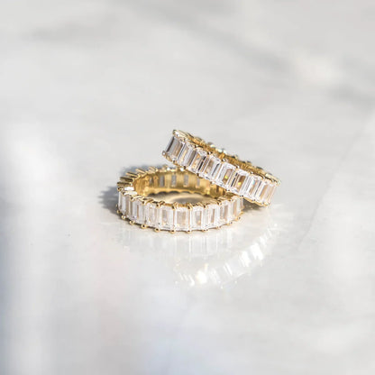 RING BAGUETTE – 18K GOLD PLATED – TS JEWELS PREMIUM COLLECTION