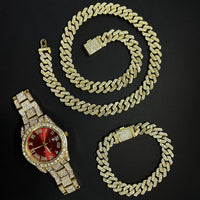 Dourado com Vermelho