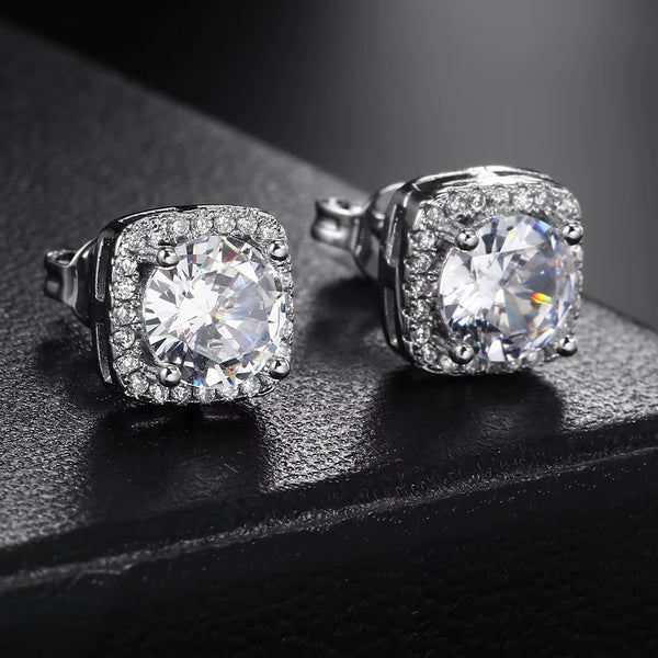 SQUARE VVS EARRINGS (PAIR)