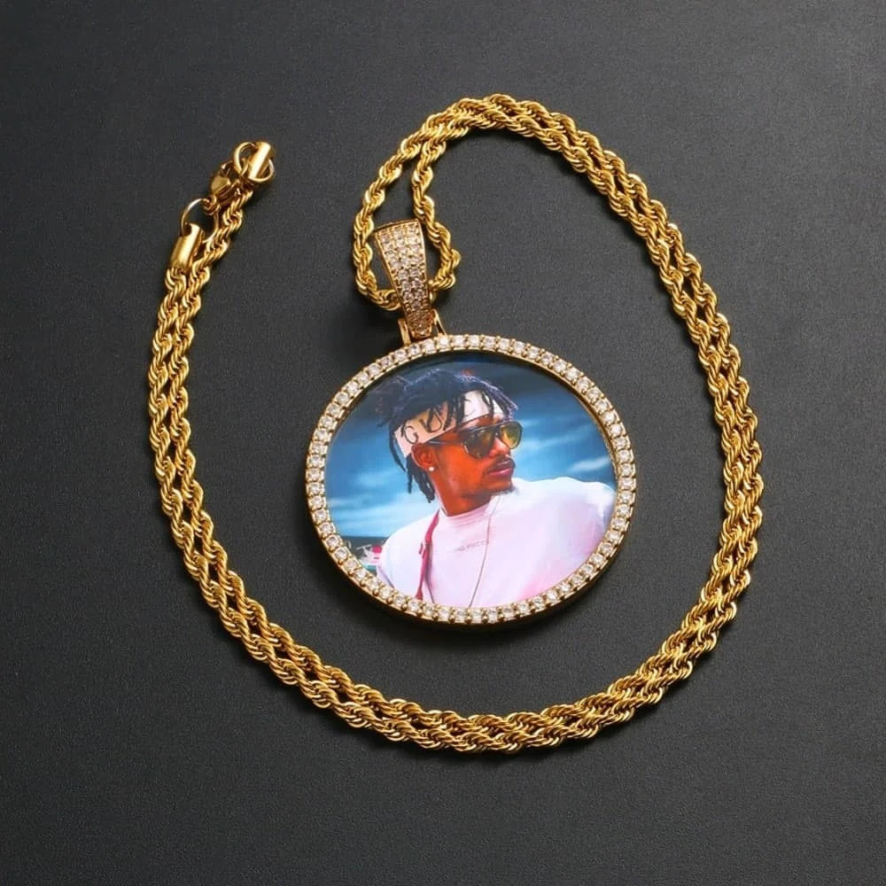 PENDANT CUSTOM PHOTO & CHAIN ROPE BRINDE – TS JEWELS PREMIUM COLLECTION
