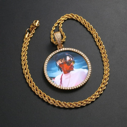 PENDANT CUSTOM PHOTO & CHAIN ROPE BRINDE – TS JEWELS PREMIUM COLLECTION