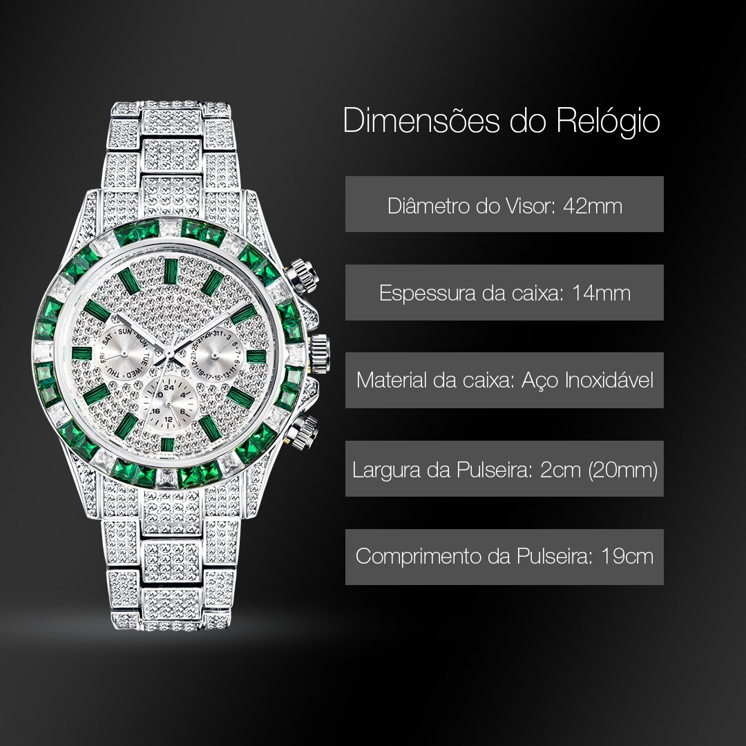 WATCH EMERALD (ICED) – TS JEWELS PREMIUM COLLECTION